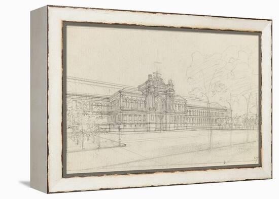 Palais de l'Industrie : façade principale : élévation-Max Berthelin-Framed Premier Image Canvas