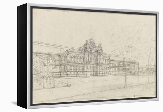 Palais de l'Industrie : façade principale : élévation-Max Berthelin-Framed Premier Image Canvas
