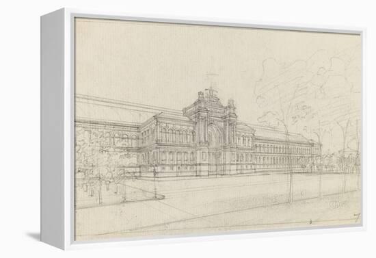 Palais de l'Industrie : façade principale : élévation-Max Berthelin-Framed Premier Image Canvas