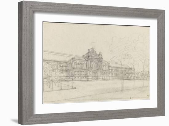 Palais de l'Industrie : façade principale : élévation-Max Berthelin-Framed Giclee Print