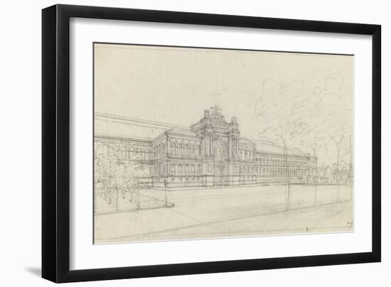 Palais de l'Industrie : façade principale : élévation-Max Berthelin-Framed Giclee Print