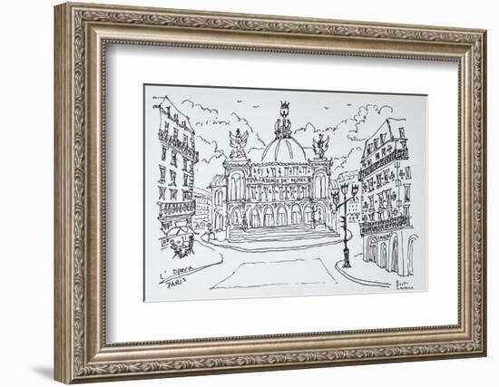 Palais Garnier Opera house, Paris, France-Richard Lawrence-Framed Photographic Print