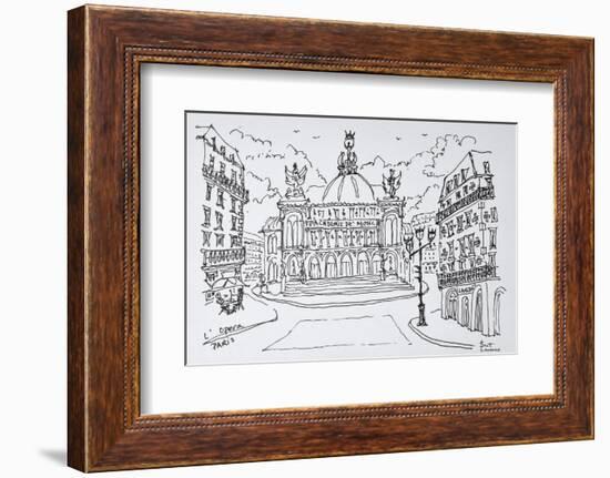 Palais Garnier Opera house, Paris, France-Richard Lawrence-Framed Photographic Print