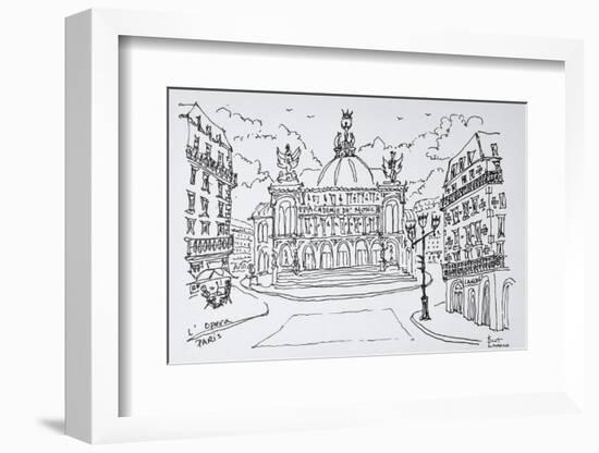 Palais Garnier Opera house, Paris, France-Richard Lawrence-Framed Photographic Print