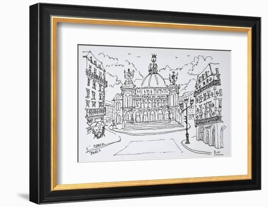 Palais Garnier Opera house, Paris, France-Richard Lawrence-Framed Photographic Print