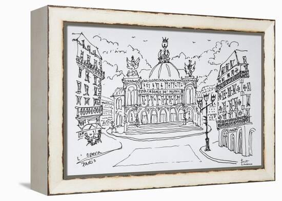 Palais Garnier Opera house, Paris, France-Richard Lawrence-Framed Premier Image Canvas