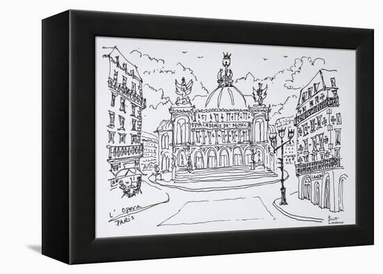 Palais Garnier Opera house, Paris, France-Richard Lawrence-Framed Premier Image Canvas