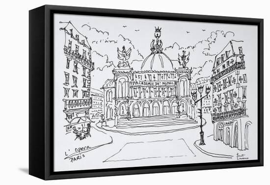 Palais Garnier Opera house, Paris, France-Richard Lawrence-Framed Premier Image Canvas