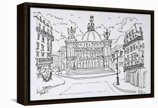 Palais Garnier Opera house, Paris, France-Richard Lawrence-Framed Premier Image Canvas