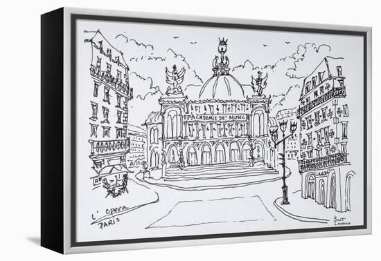 Palais Garnier Opera house, Paris, France-Richard Lawrence-Framed Premier Image Canvas