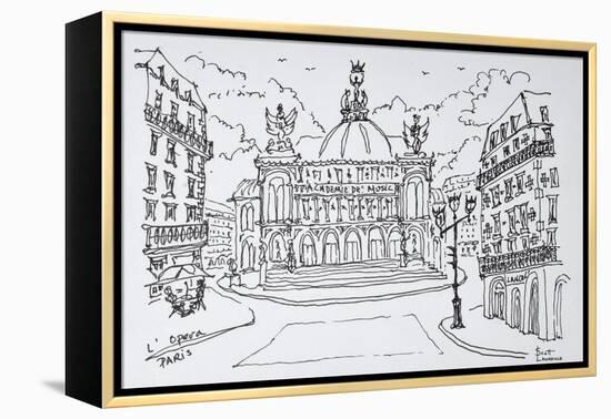Palais Garnier Opera house, Paris, France-Richard Lawrence-Framed Premier Image Canvas
