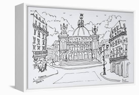 Palais Garnier Opera house, Paris, France-Richard Lawrence-Framed Premier Image Canvas