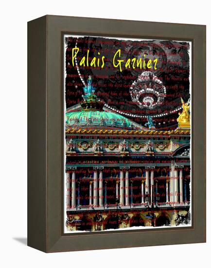 Palais Garnier Paris, Opera House 3-Victoria Hues-Framed Premier Image Canvas