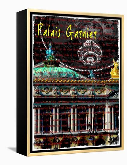 Palais Garnier Paris, Opera House 3-Victoria Hues-Framed Premier Image Canvas