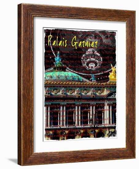 Palais Garnier Paris, Opera House 3-Victoria Hues-Framed Giclee Print