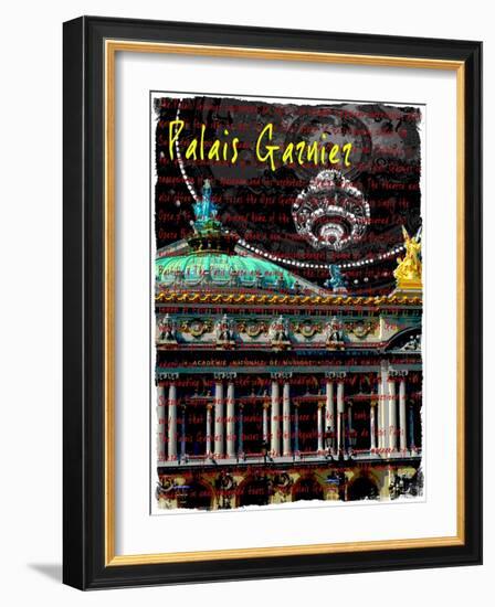 Palais Garnier Paris, Opera House 3-Victoria Hues-Framed Giclee Print