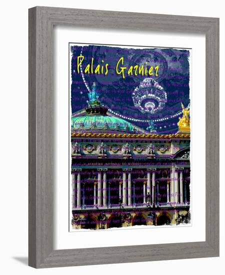 Palais Garnier Paris, Opera House 4-Victoria Hues-Framed Giclee Print