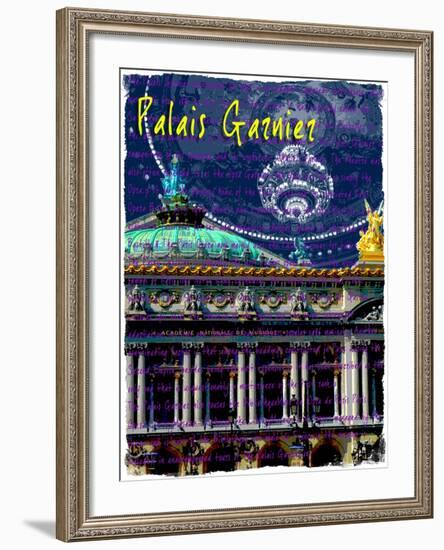 Palais Garnier Paris, Opera House 4-Victoria Hues-Framed Giclee Print