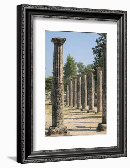 Palaistra, Ancient Greek ruins, Olympia, Greece-Lisa S. Engelbrecht-Framed Photographic Print