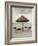 Palapa Umbrella on the Beach, Cancun, Mexico-Mark Gibson-Framed Photographic Print