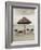 Palapa Umbrella on the Beach, Cancun, Mexico-Mark Gibson-Framed Photographic Print