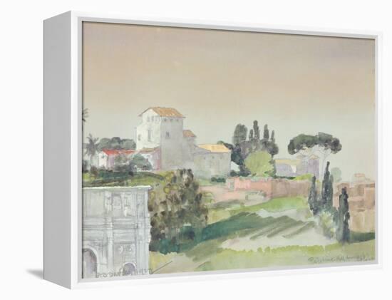 Palatine Hill from the Colosseum, 1927 (W/C on Paper)-Arthur Bowen Davies-Framed Premier Image Canvas