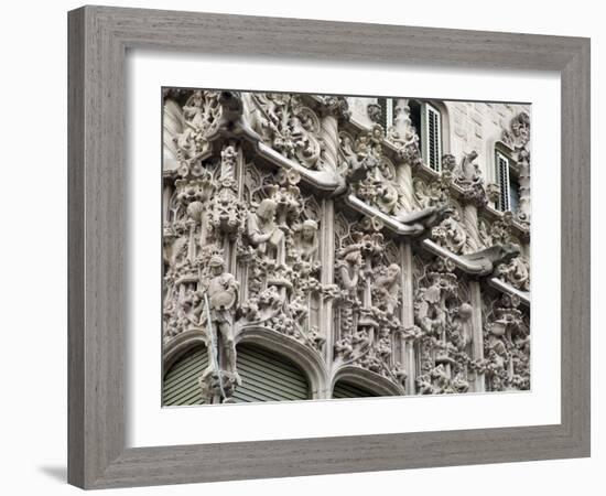 Palau Del Baro Quadras By Josep Puig Cadafalch, Barcelona, Catalonia, Spain, Europe-Richard Cummins-Framed Photographic Print