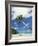 Palau, Palm Trees Along Tropical Beach-Stuart Westmorland-Framed Photographic Print