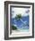 Palau, Palm Trees Along Tropical Beach-Stuart Westmorland-Framed Photographic Print