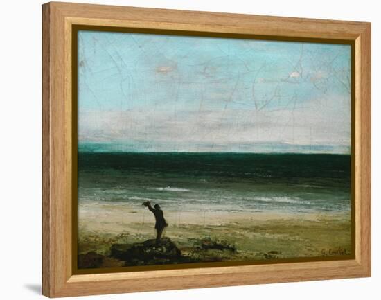 Palavas or the Artist by the Sea, 1854-Gustave Courbet-Framed Premier Image Canvas