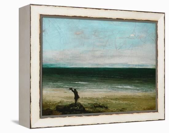 Palavas or the Artist by the Sea, 1854-Gustave Courbet-Framed Premier Image Canvas