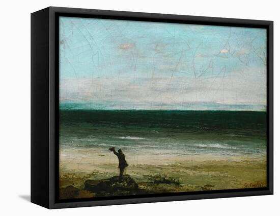 Palavas or the Artist by the Sea, 1854-Gustave Courbet-Framed Premier Image Canvas