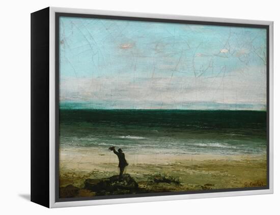 Palavas or the Artist by the Sea, 1854-Gustave Courbet-Framed Premier Image Canvas