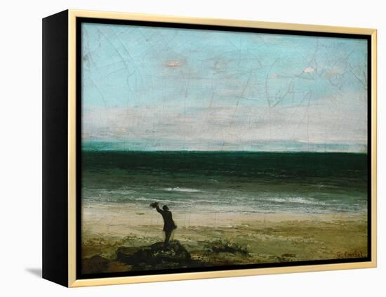 Palavas or the Artist by the Sea, 1854-Gustave Courbet-Framed Premier Image Canvas