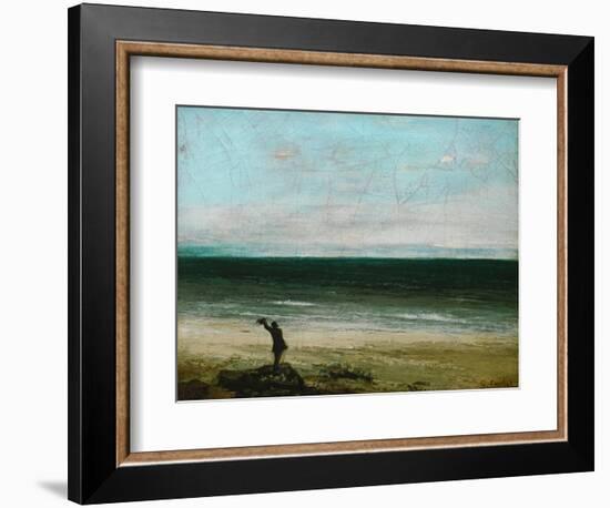 Palavas or the Artist by the Sea, 1854-Gustave Courbet-Framed Giclee Print