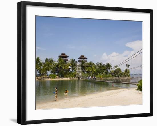 Palawan Beach, Sentosa Island, Singapore, Southeast Asia-Pearl Bucknall-Framed Photographic Print