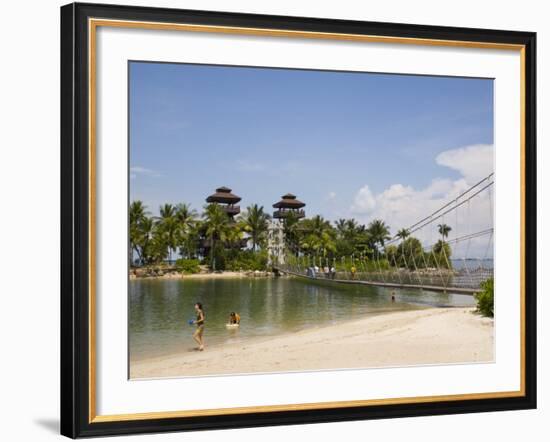 Palawan Beach, Sentosa Island, Singapore, Southeast Asia-Pearl Bucknall-Framed Photographic Print