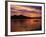 Palawan Province, Busuanga Island, Coron Town, Sunset over Coron Bay and Fishing Boat, Philippines-Christian Kober-Framed Photographic Print