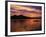 Palawan Province, Busuanga Island, Coron Town, Sunset over Coron Bay and Fishing Boat, Philippines-Christian Kober-Framed Photographic Print