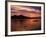 Palawan Province, Busuanga Island, Coron Town, Sunset over Coron Bay and Fishing Boat, Philippines-Christian Kober-Framed Photographic Print