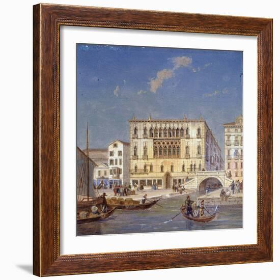 Palazzo Bernardo, 19th Century-Victor Adam-Framed Giclee Print