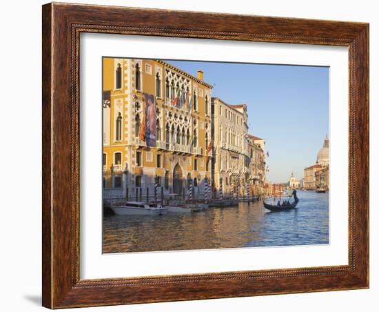 Palazzo Cavalli Franchetti From Accademia Bridge, Grand Canal, Venice, UNESCO World Heritage Site-Peter Barritt-Framed Photographic Print