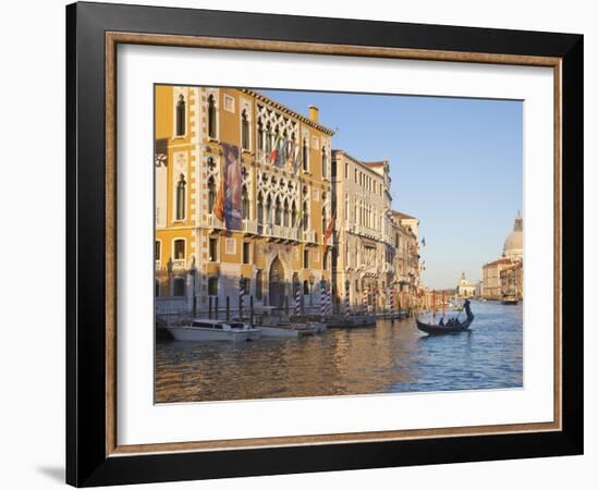 Palazzo Cavalli Franchetti From Accademia Bridge, Grand Canal, Venice, UNESCO World Heritage Site-Peter Barritt-Framed Photographic Print