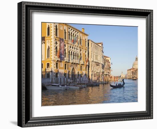 Palazzo Cavalli Franchetti From Accademia Bridge, Grand Canal, Venice, UNESCO World Heritage Site-Peter Barritt-Framed Photographic Print