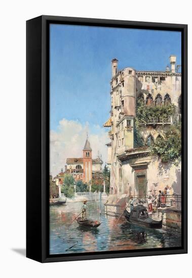 Palazzo Contarini, Venice-Jose Gallegos Arnosa-Framed Premier Image Canvas