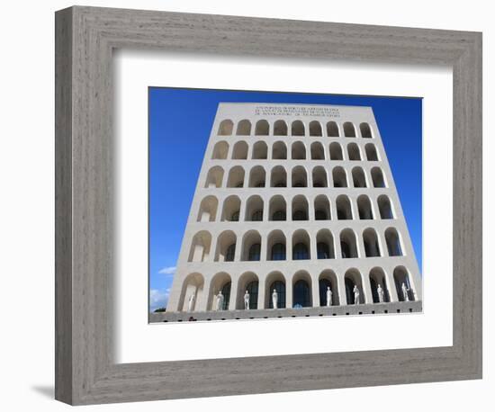 Palazzo Della Civilta Italiana, Eur, Rome, Lazio, Italy, Europe-Vincenzo Lombardo-Framed Photographic Print