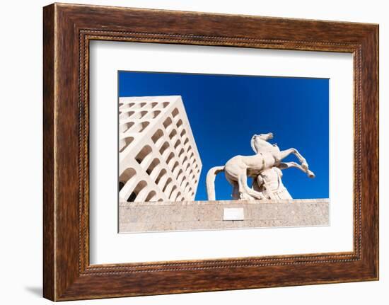 Palazzo della Civilta Italiana (Palazzo della Civilta del Lavoro) (Square Colosseum), EUR, Rome-Nico Tondini-Framed Photographic Print