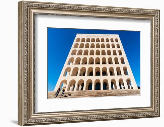 Palazzo della Civilta Italiana (Palazzo della Civilta del Lavoro) (Square Colosseum), EUR, Rome-Nico Tondini-Framed Photographic Print