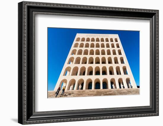 Palazzo della Civilta Italiana (Palazzo della Civilta del Lavoro) (Square Colosseum), EUR, Rome-Nico Tondini-Framed Photographic Print