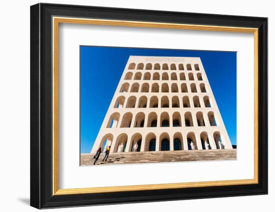 Palazzo della Civilta Italiana (Palazzo della Civilta del Lavoro) (Square Colosseum), EUR, Rome-Nico Tondini-Framed Photographic Print